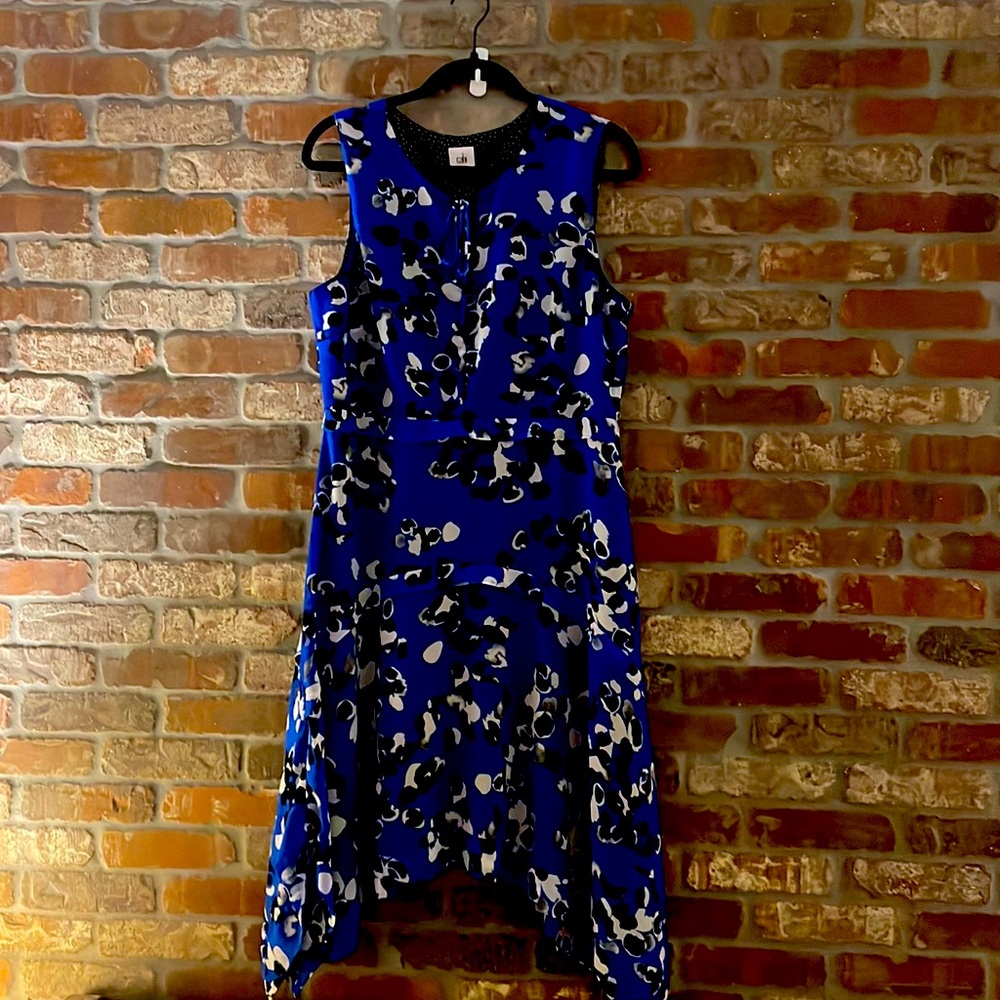 Feel Sassy and Sophisticated in this adorable asymmetrical Cabi dress!